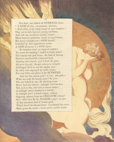 Pensieri notturni di Young, Pagina 75, Il Sole lo vide -- No, la scena scioccante da William Blake